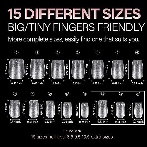 Extra Short Coffin Nail Tips – 240 PCS Upgraded 240pcs-extra short coffin