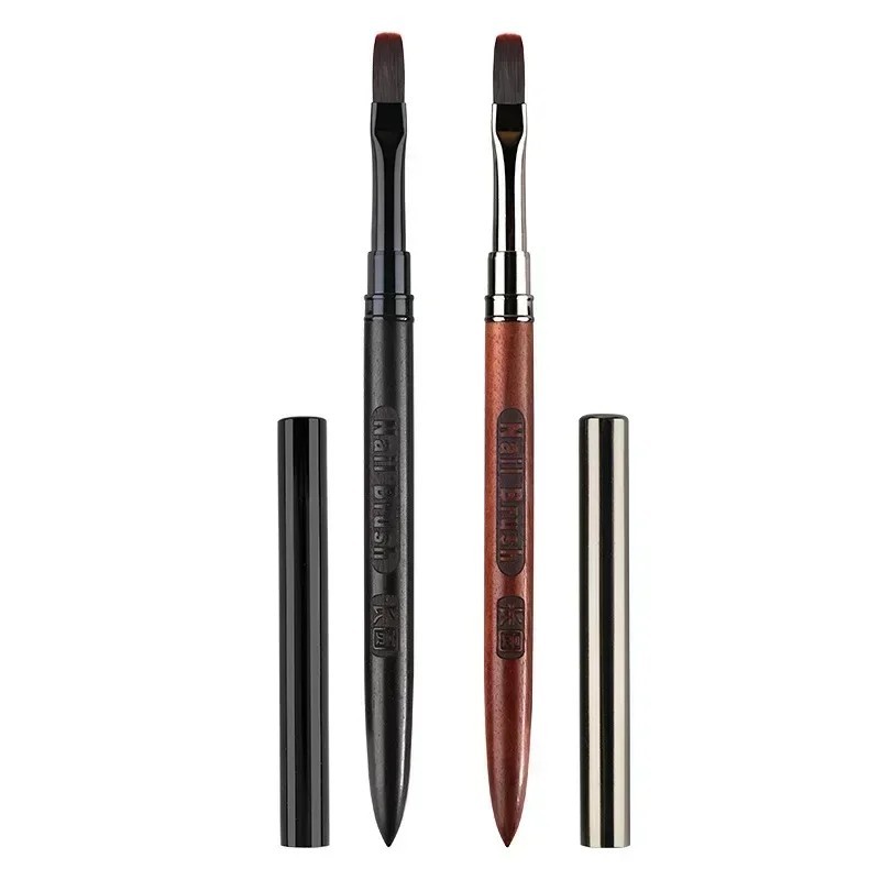 Wood Gel Nail Art Brush for Gel Tip Extension Acrylic Builder UV Manicure