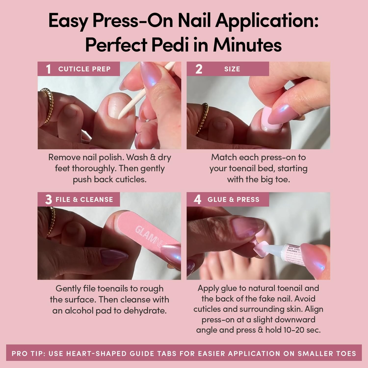 Press On Toenails Natural Fake Nails | Saturated Emerald Glossy Press On Toe…