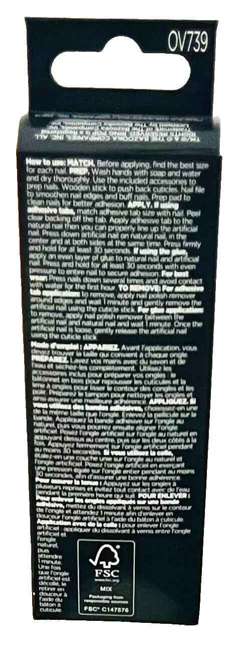 Sally Hansen Salon Effects Perfect Manicure Orange -Do Me A Favor -24 Oval Nails
