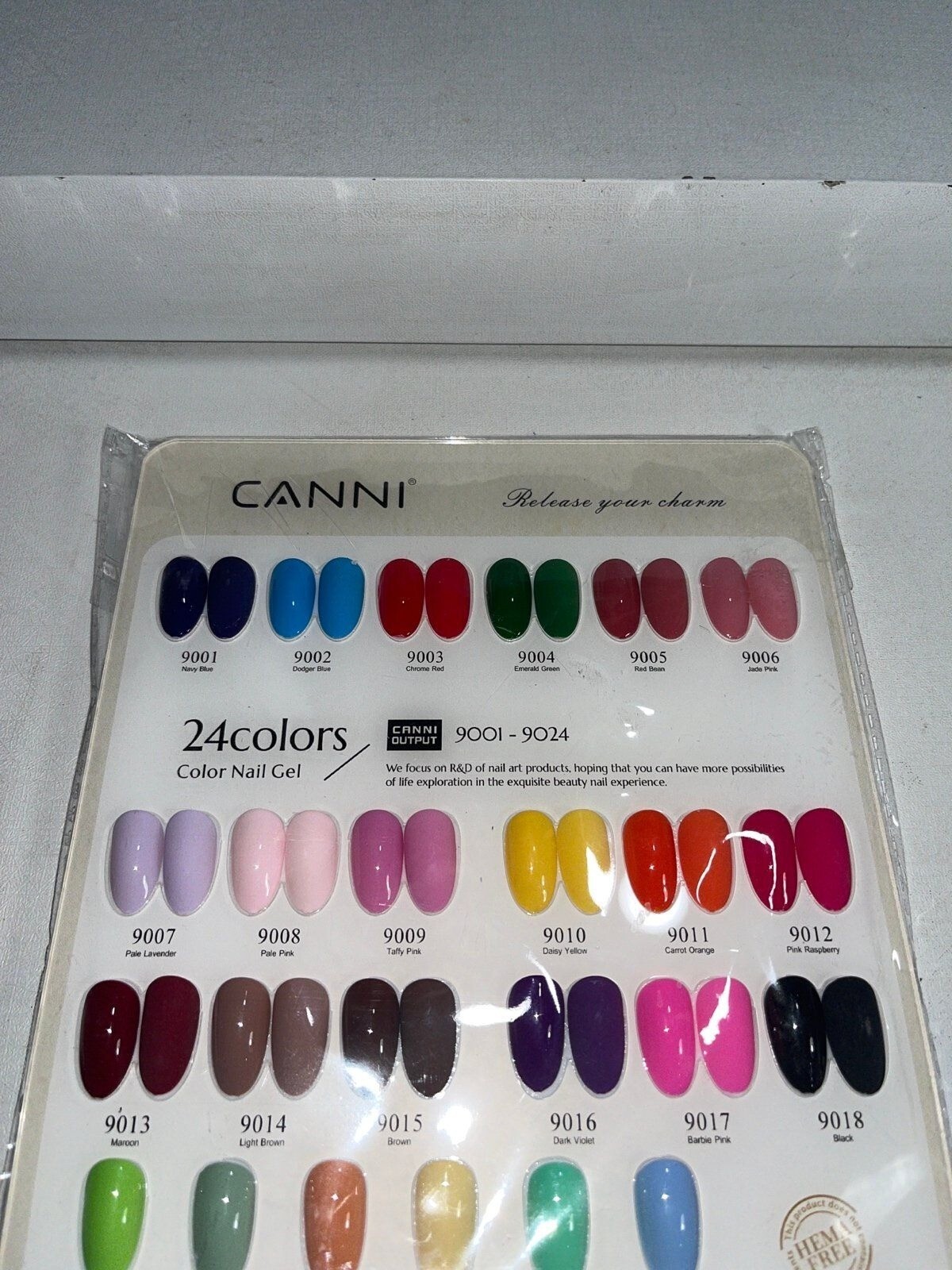 Canni CC1 color card for nails new