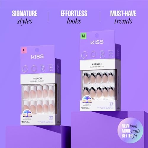White Nail Core – Press On – Nail glue included – Perfect – Petite Size