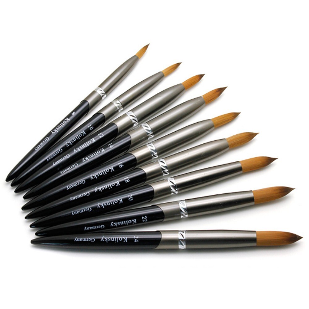 Acrylic Kolinsky Nail Brush Sizes 8-24 Nail Art Brushes Xmas Christmas Gift