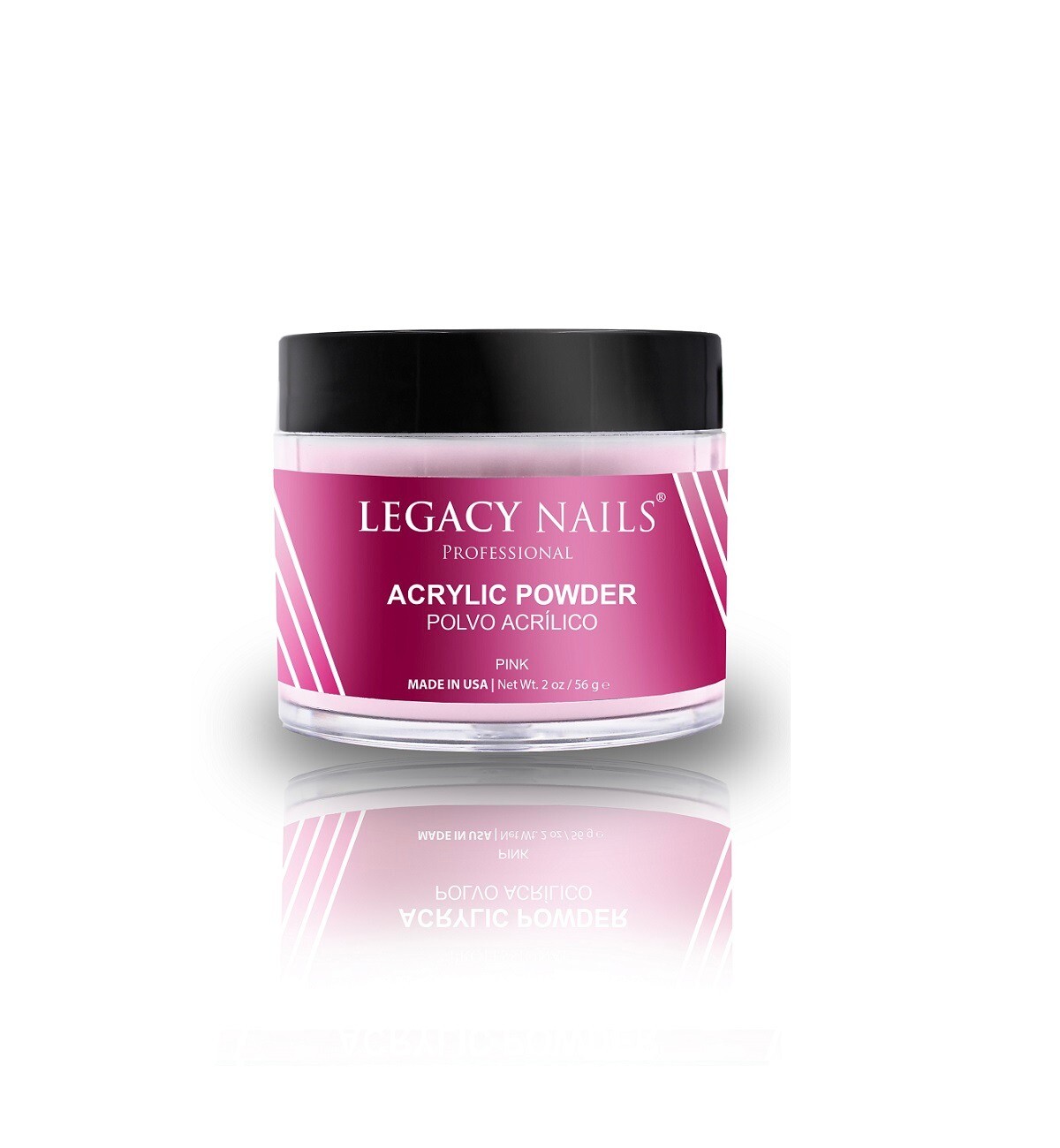 Legacy Nail ACRYLIC POWDER in CRYSTAL CLEAR, WHITE and/or PINK 2oz