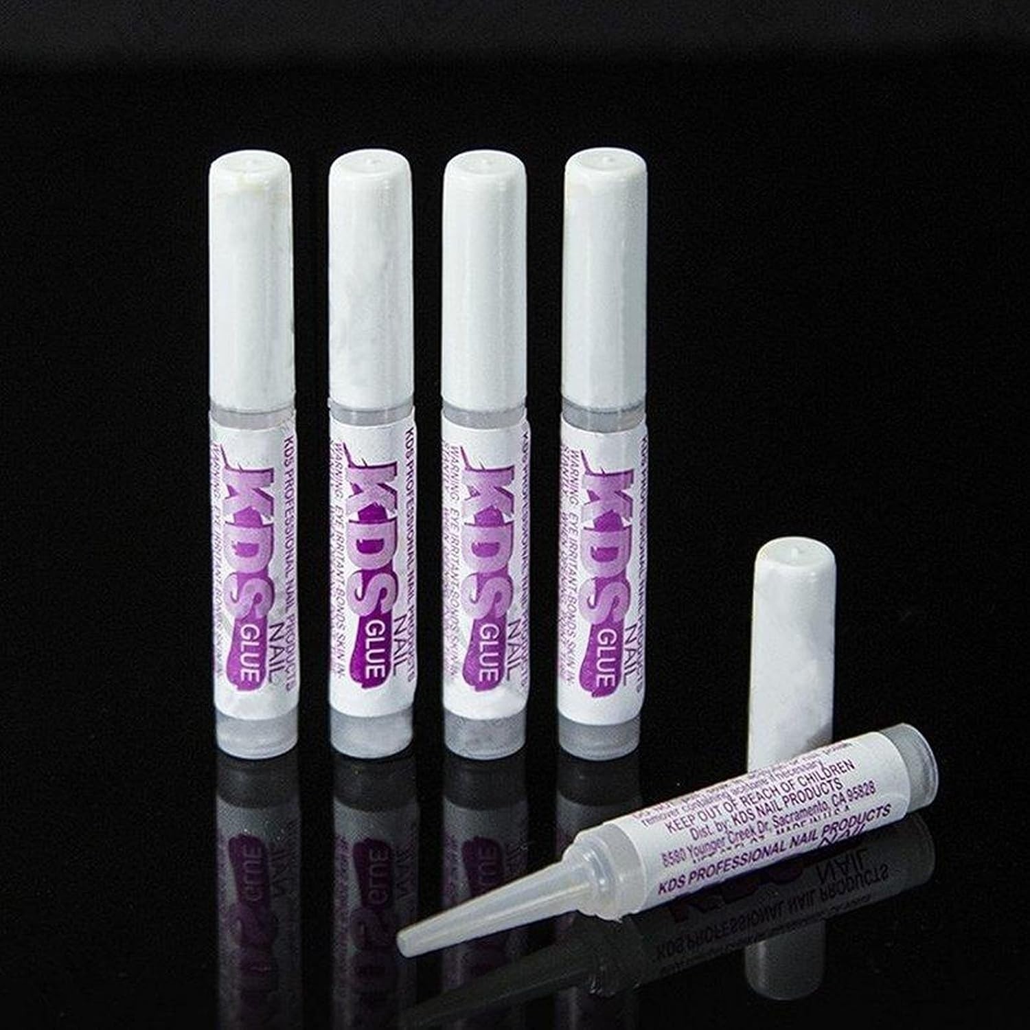 5 Pcs Nail Tip Glue – Super Bond Adhesive, 0.07 oz Each for Pro Nails
