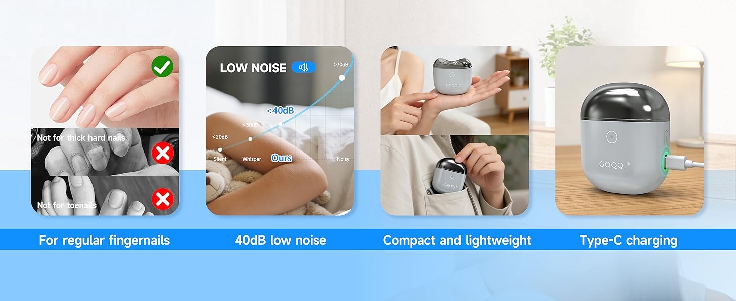 Electric Nail Clipper for Baby Women Men Seniors, 2026 New Smart and