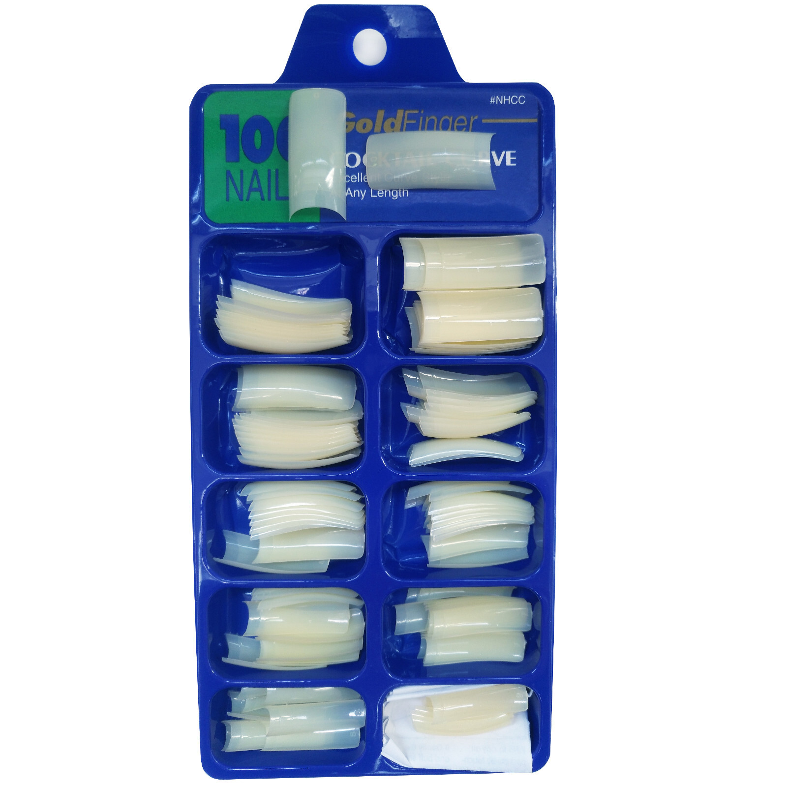 100pcs Acrylic French Nail Tips Clear/Natural/White For Nail Art