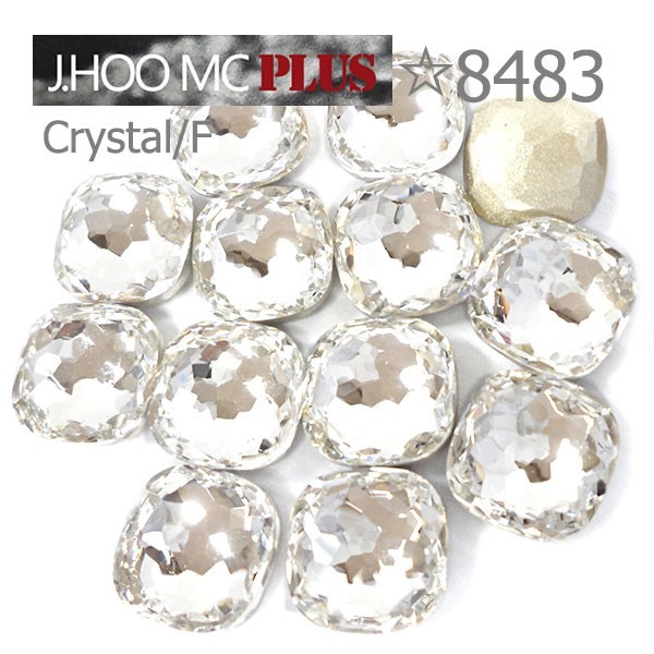 J.HOO Crystal 8483 Cushion V-Cut Fancy Rhinestones 10mm Nail Art (4pcs)
