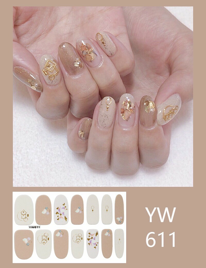 Wraps Stickers Nail 14 Self-Stick Fashion Decoration Nail Art Sheets
