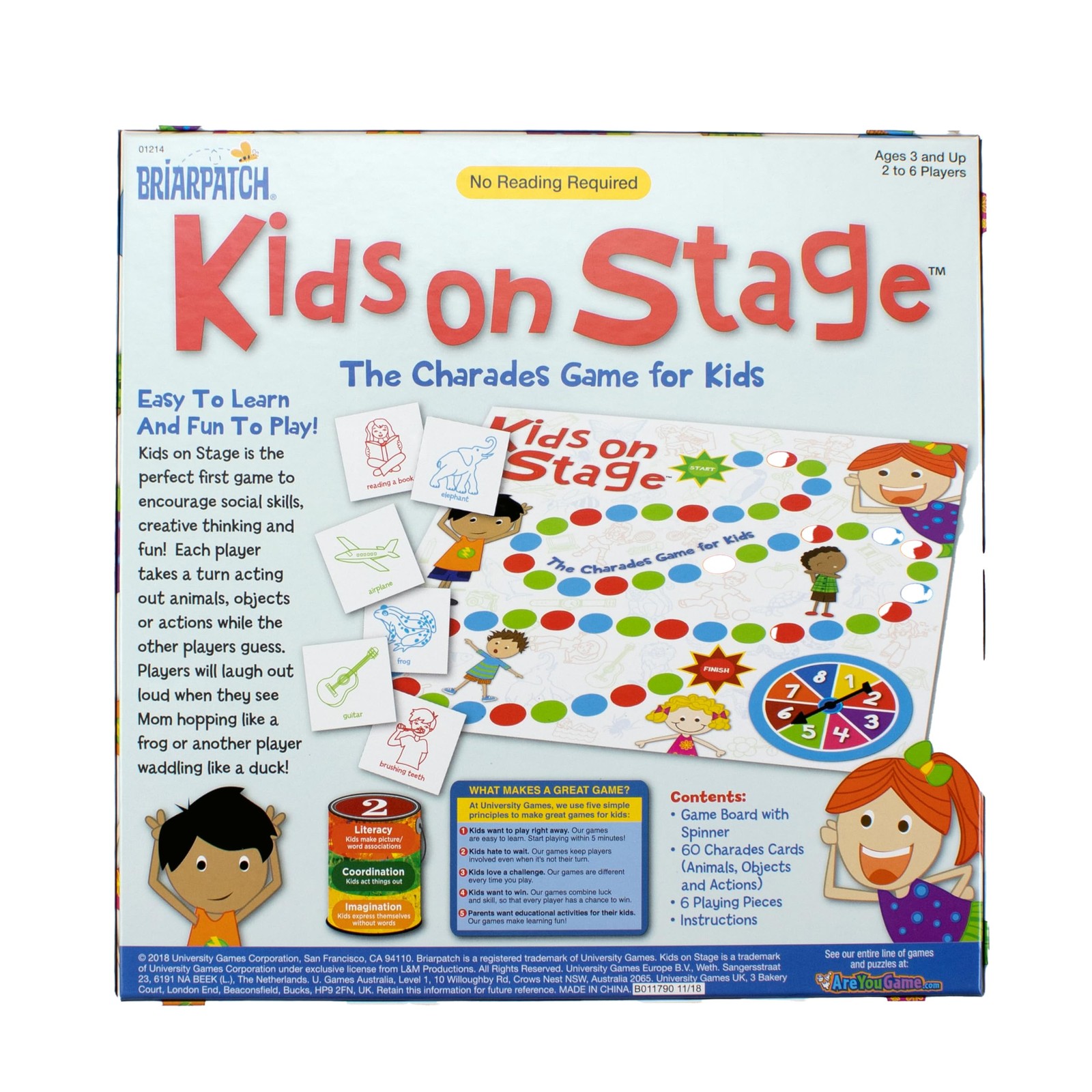 University Games Kids on Stage Game, Grades PreK+ (UG-01214) One Size, Red