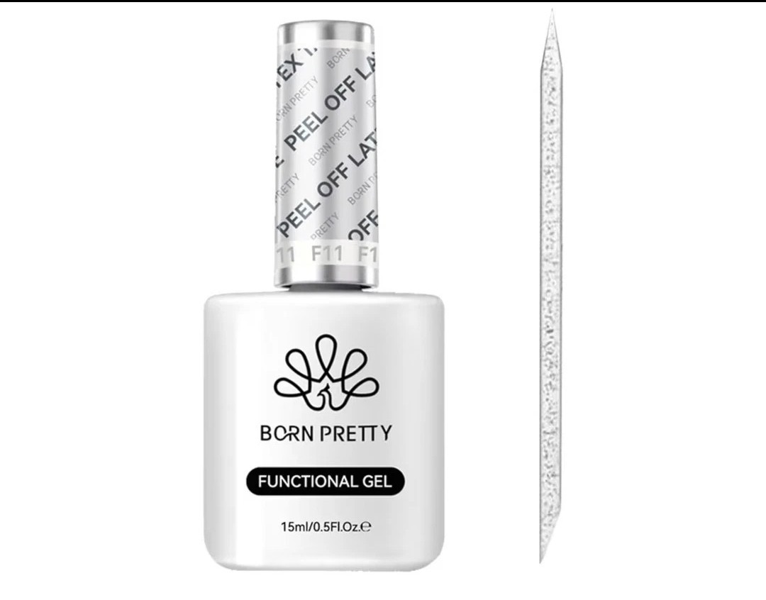 Born Pretty Peel Off Latex Tape Clear Quick Air Dry Nail Art Tool 15ml