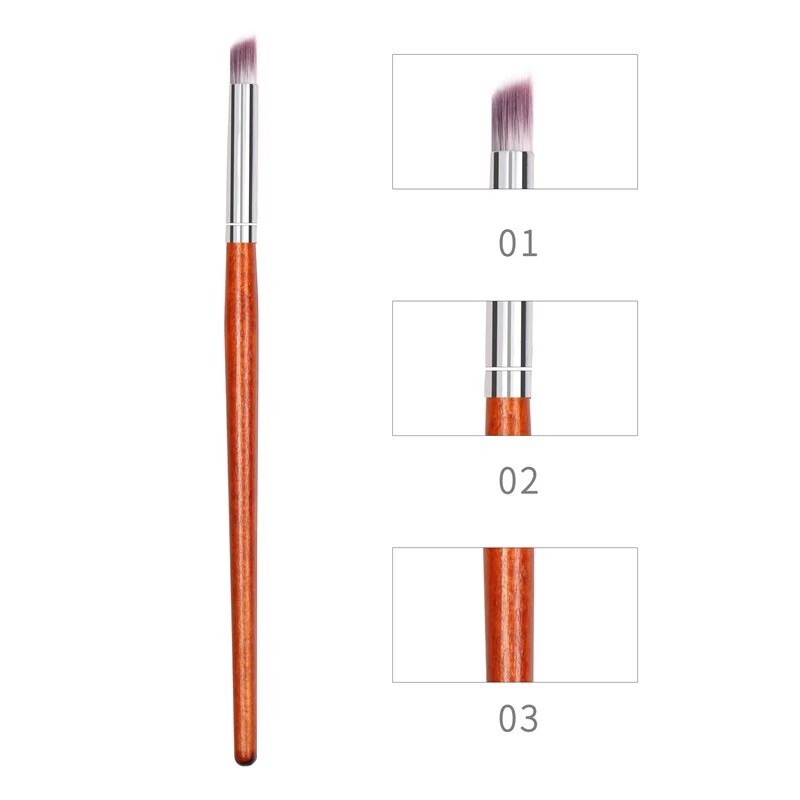 Gradient Wood Nail Brush Art UV Gel Polish Blooming Painting Pen Ombre Shading