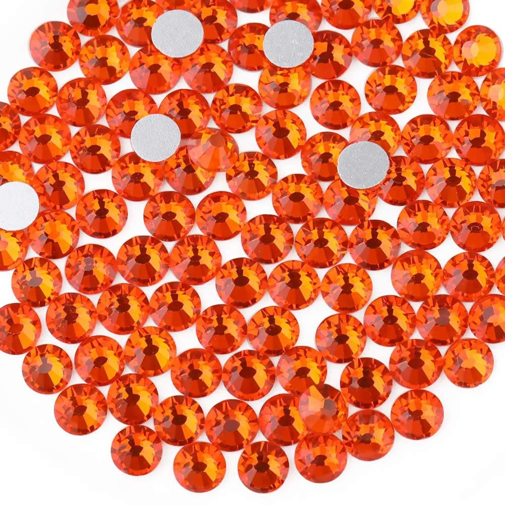 144 Pieces Flat Back Crystal Rhinestones round Gems for Nail Art and Craft Glue