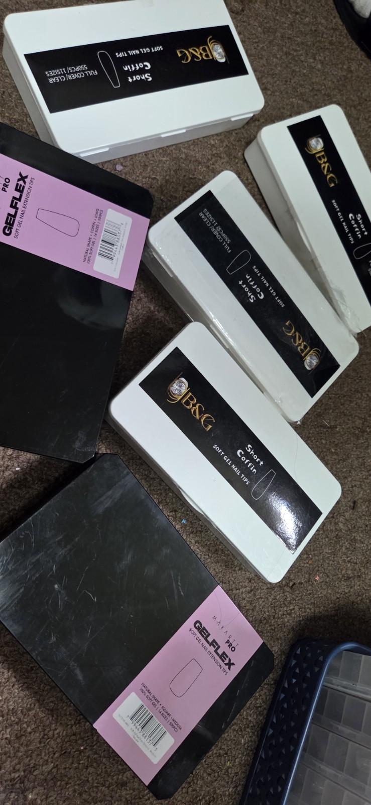 Beetles And Assorted Sizes And Shapes Gel Nail Tips Full Cover
