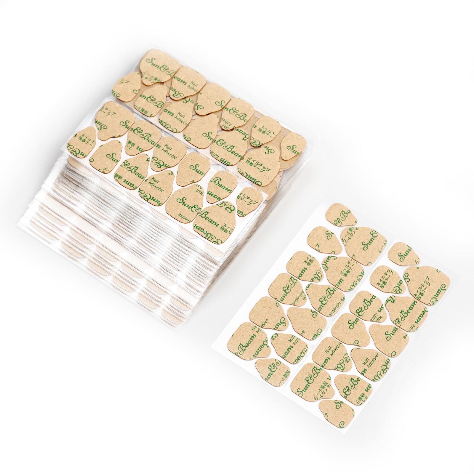 Sun&Beam Nails Adhesive Tabs 25 Sheets for Press On False Nail Tip Gel Glue D…