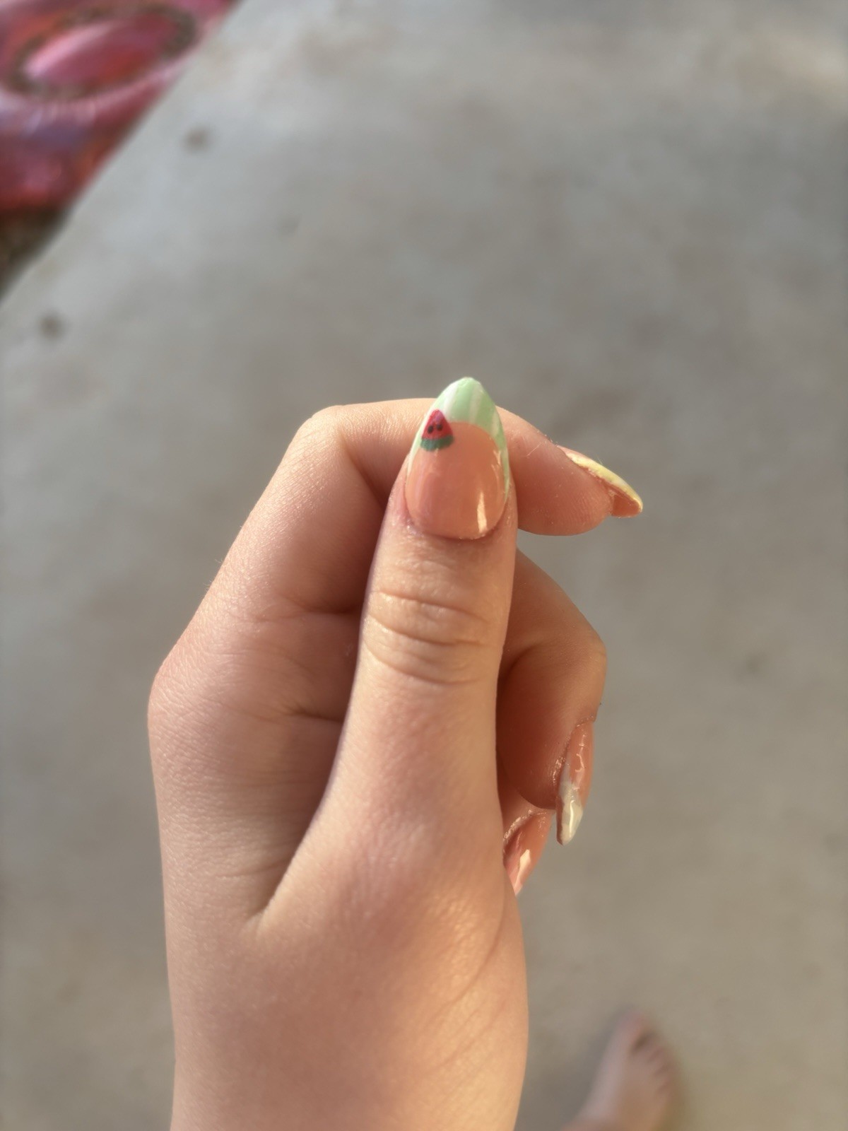 Pastel press French tip hand made