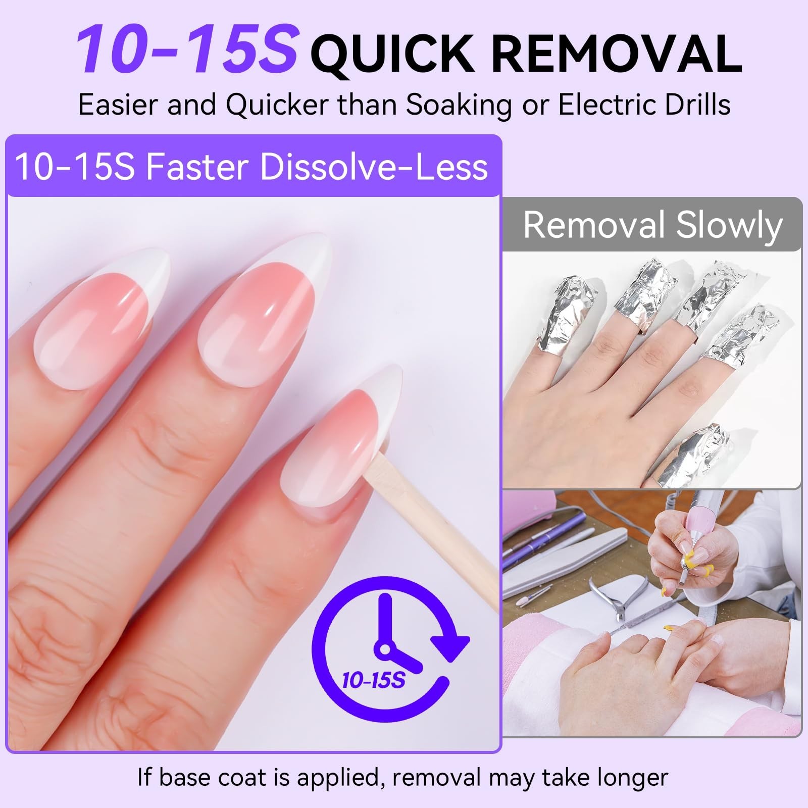 Super Strong Nail Glue & Remover Kit – 30ml Gel for Press-On Tips, Easy Polish R