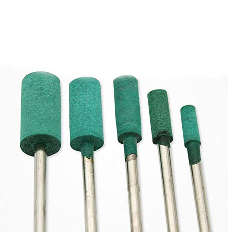 100Pcs Buffing Rubber Polishing Burr Grinding Bit Rubber Nail Drill Bits 1/8″ Sh