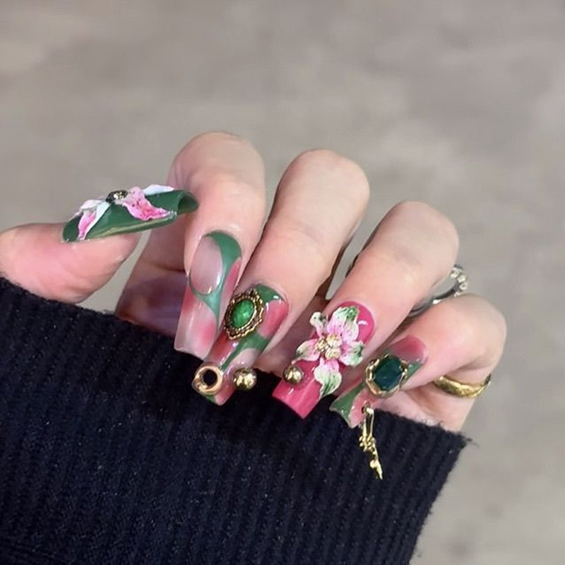 Lily Flower Nail Design Nail Art Silicone Molds Nail Supplies Nail Accessories