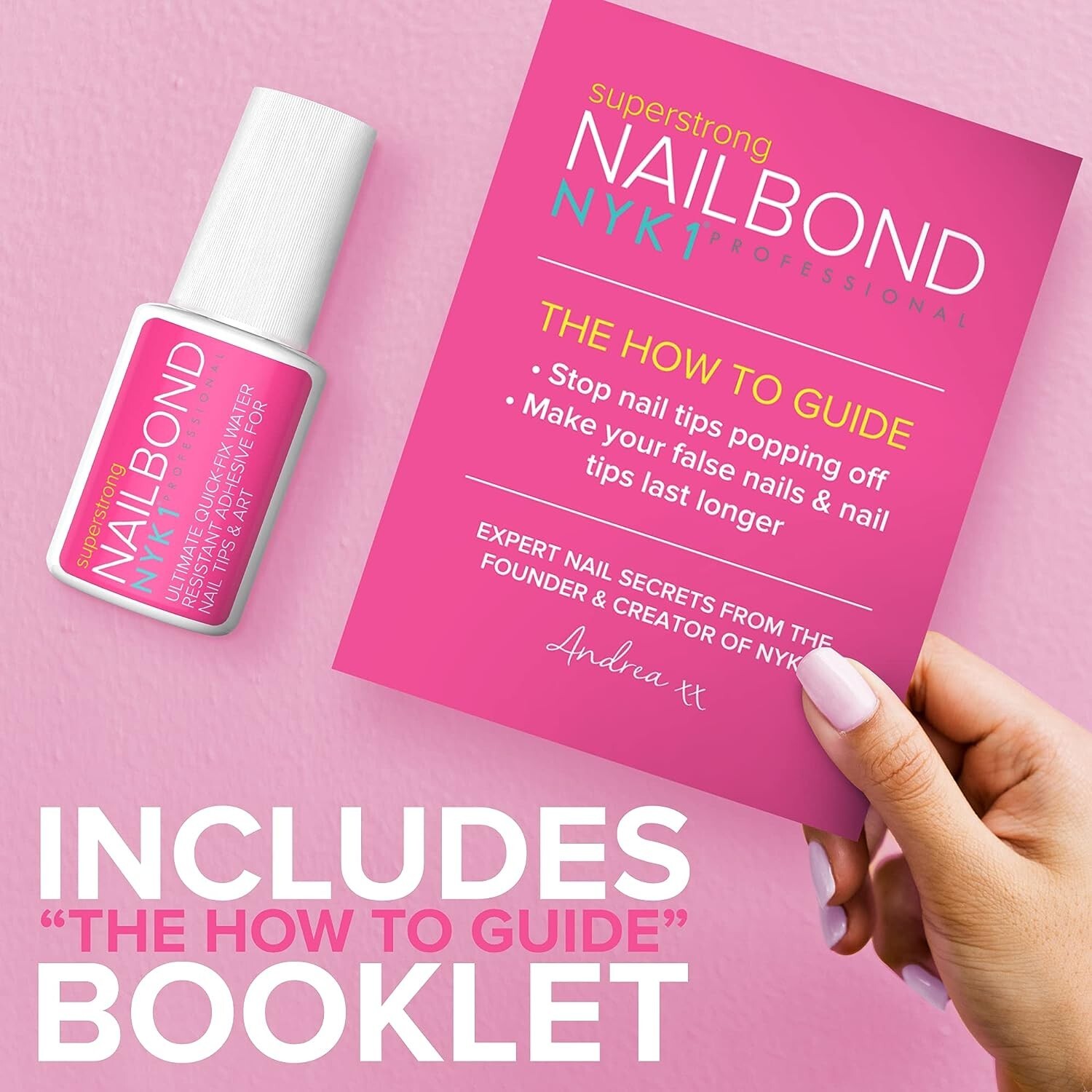 Long Lasting Nail Glue for Acrylic Nails & Fake Nails – Salon Professional – 8ml