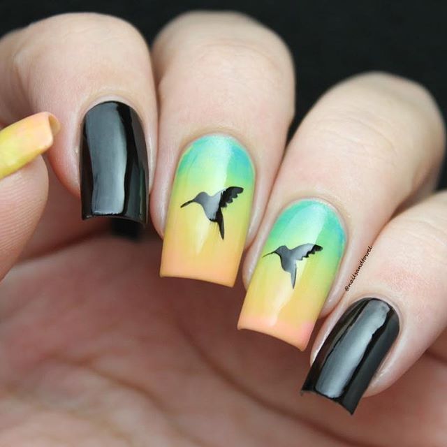 Colibri Stencils for Nails, Nail Stickers, Nail Art, Nail Vinyls