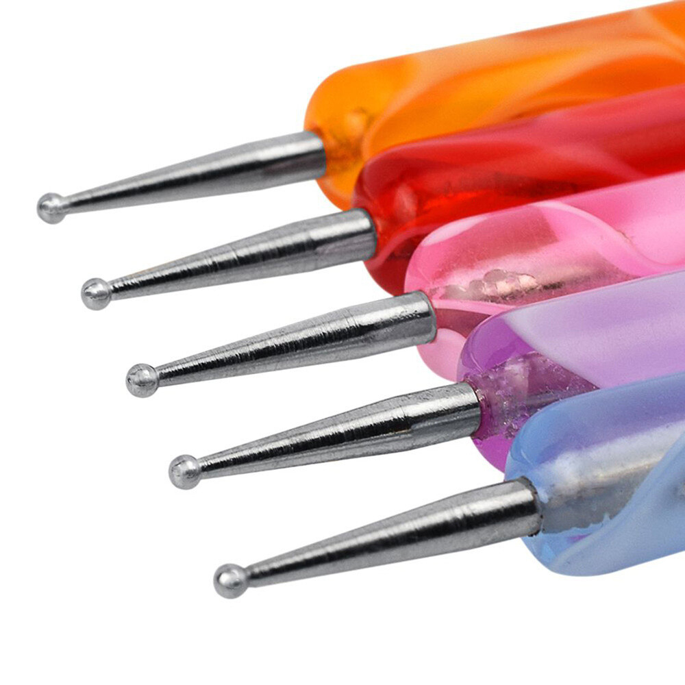 Manicure Pens Double-end Nail Art Brush UV Gel Builder Painting Drawing Brushes
