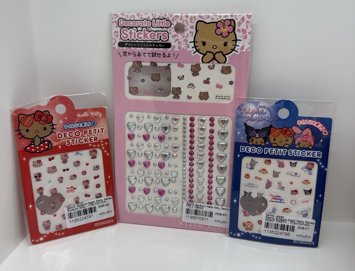 Sanrio Sunburn Kitty Deco Petit Stickers Lot – Hello Kitty [US Seller]