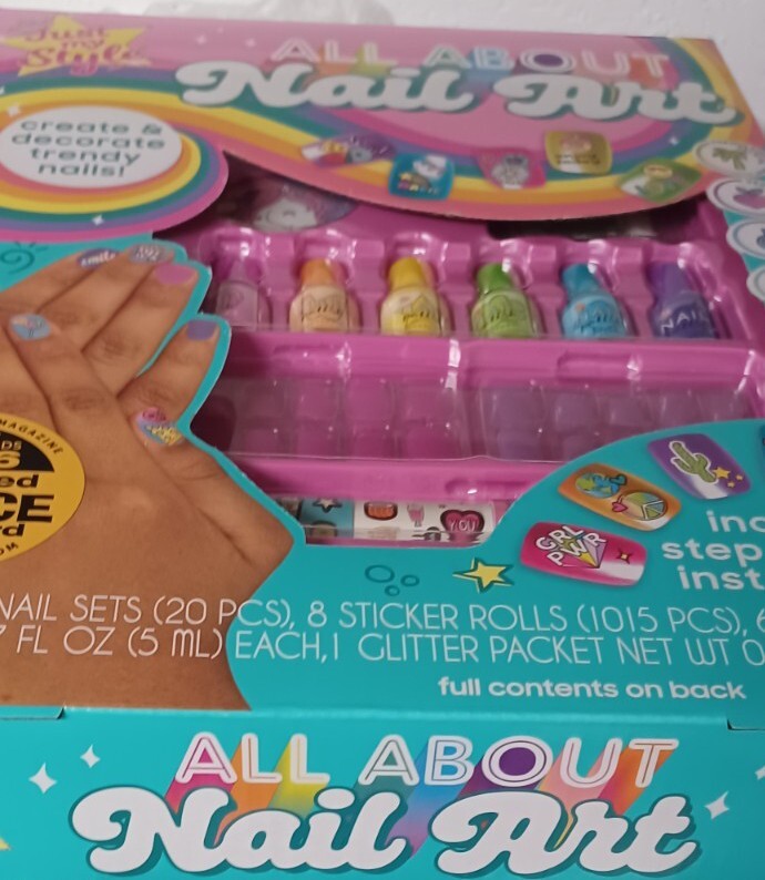 Just my style All about Nail Art Kid Nail Polish Girls Make Up Set cosmetics kit
