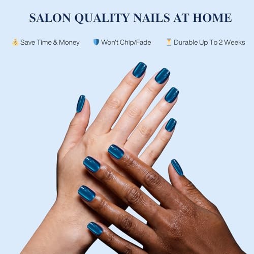 Royal Blue Cat Eye Press On Nails – 4th of July – Short 3-Royal Blue