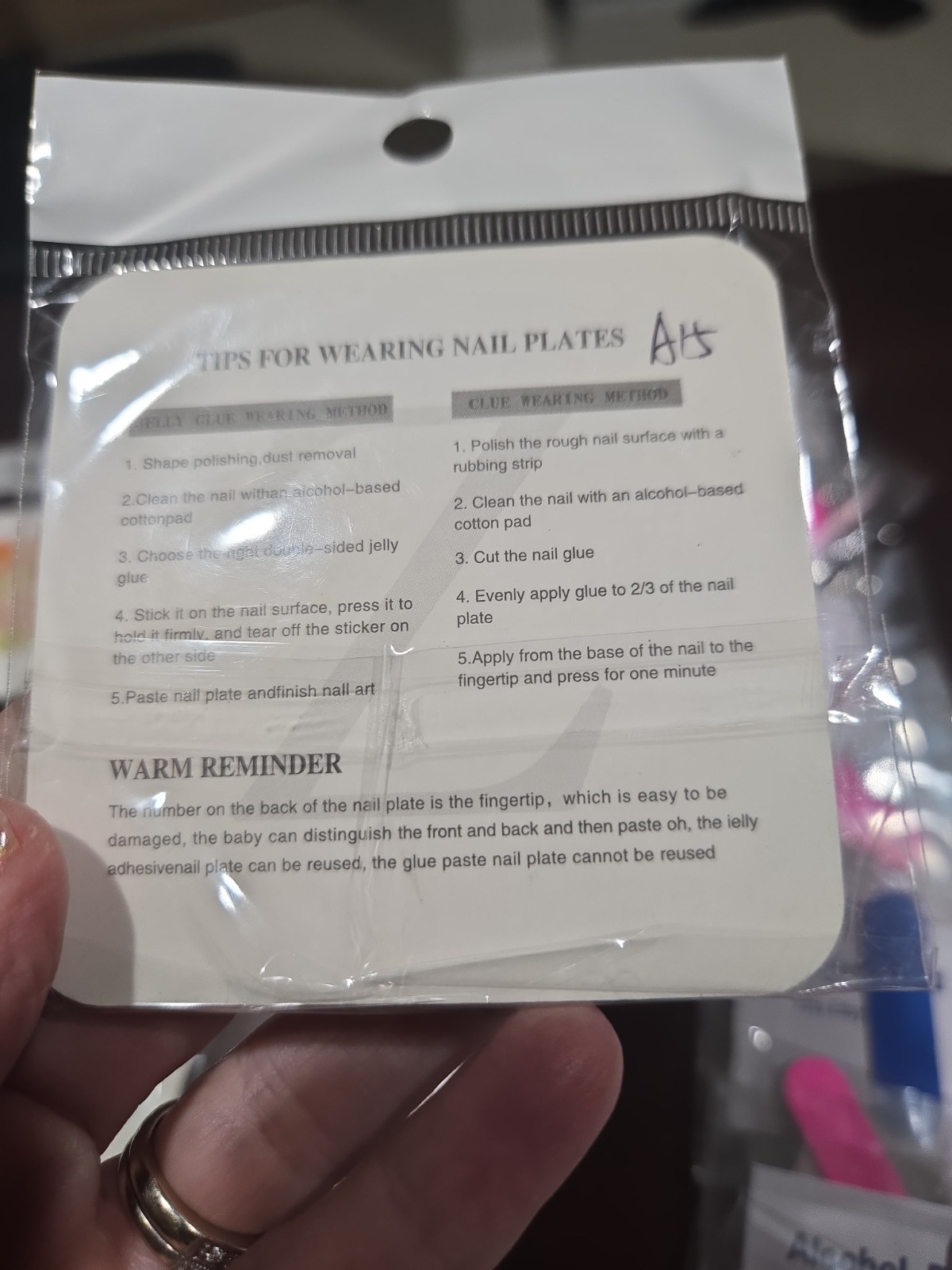 Press On Nails Medium 9 Sets With Alcohol, Glue and File