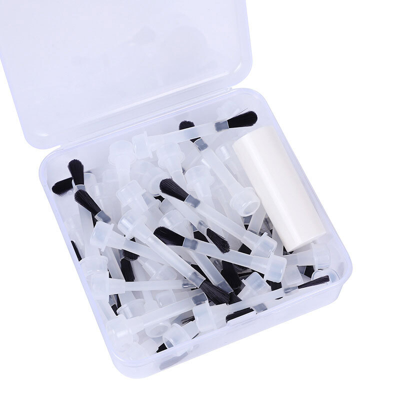 25/66pcs Nail Polish Brush Head Disposable Replacements Brush Kit Manicure Tools