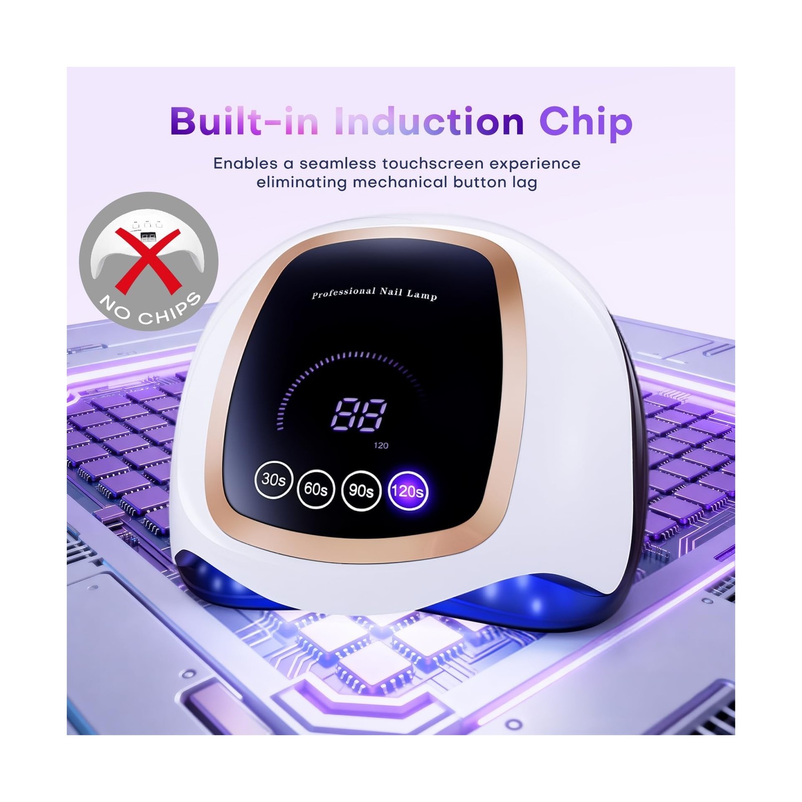 Gugusure UV LED Nail Lamp, Upgrade 180W Nail Dryer for Gel Poli… Fast USA SHIP