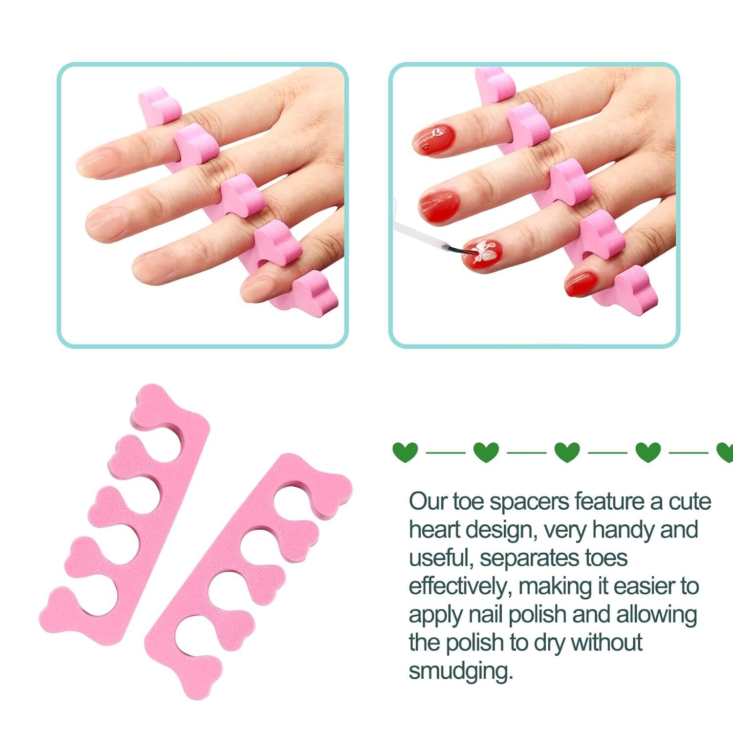 2pcs Sponge Toe Separators Soft Finger Separators Toe Divider Spacer ⭐️⭐️⭐️⭐️⭐️