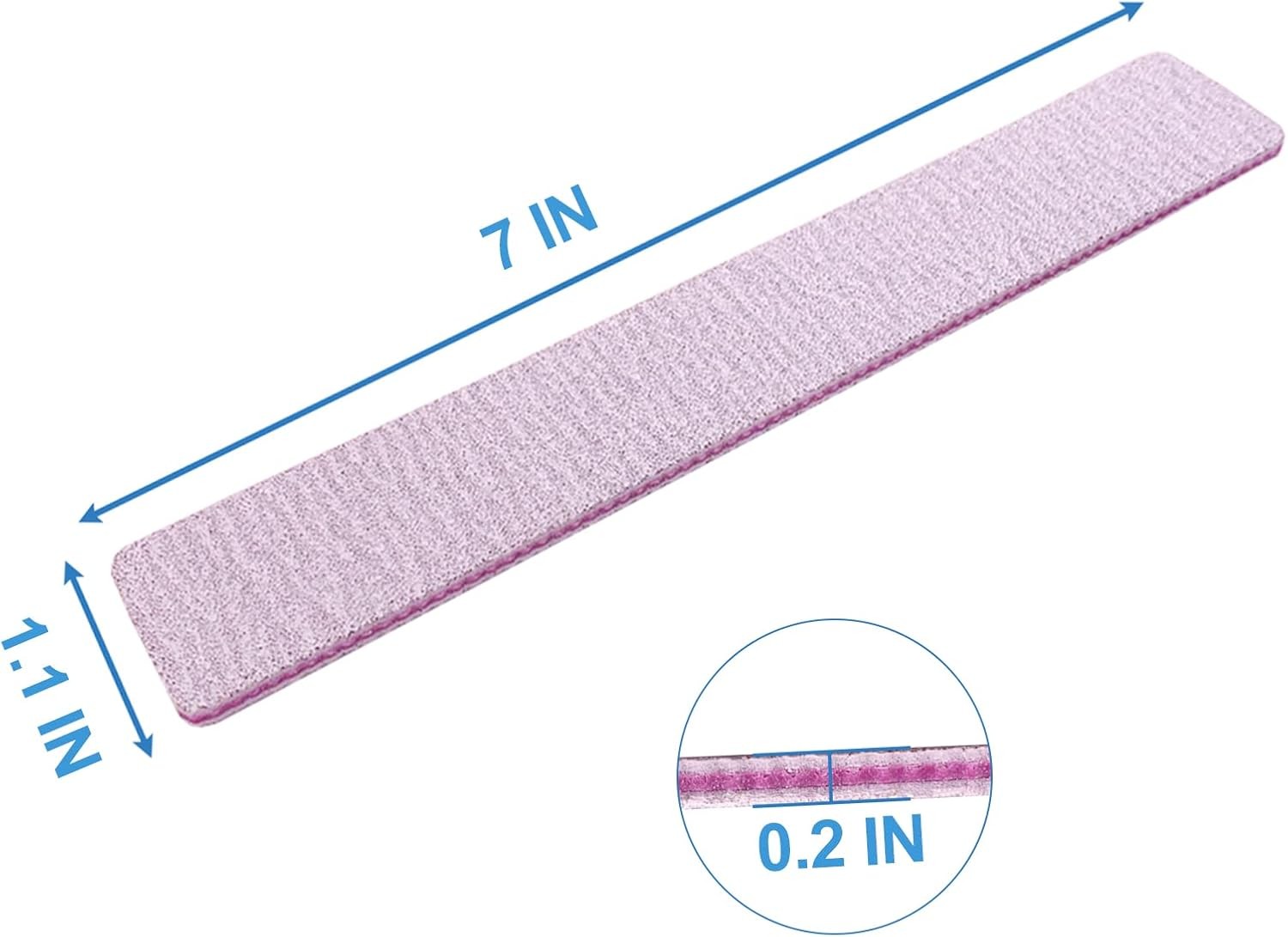 80/80 Grit Nail Files, Emery Boards Nail File for Acrylic and l Nails,