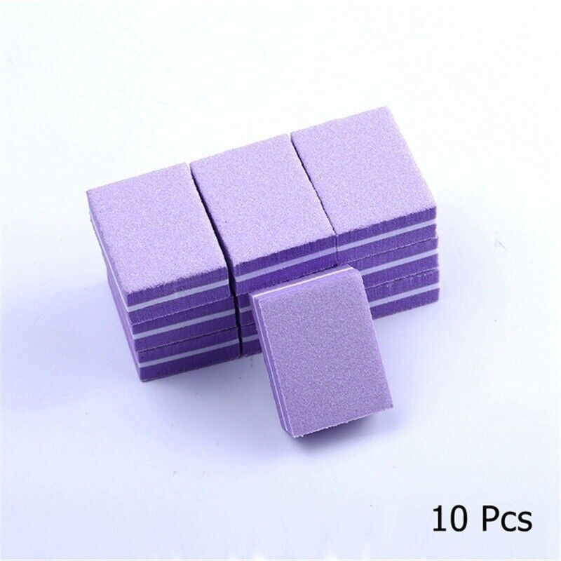 10/25/50pcs Manicure Tools Double-sided lotColorful Sponge Mini Nail File Block