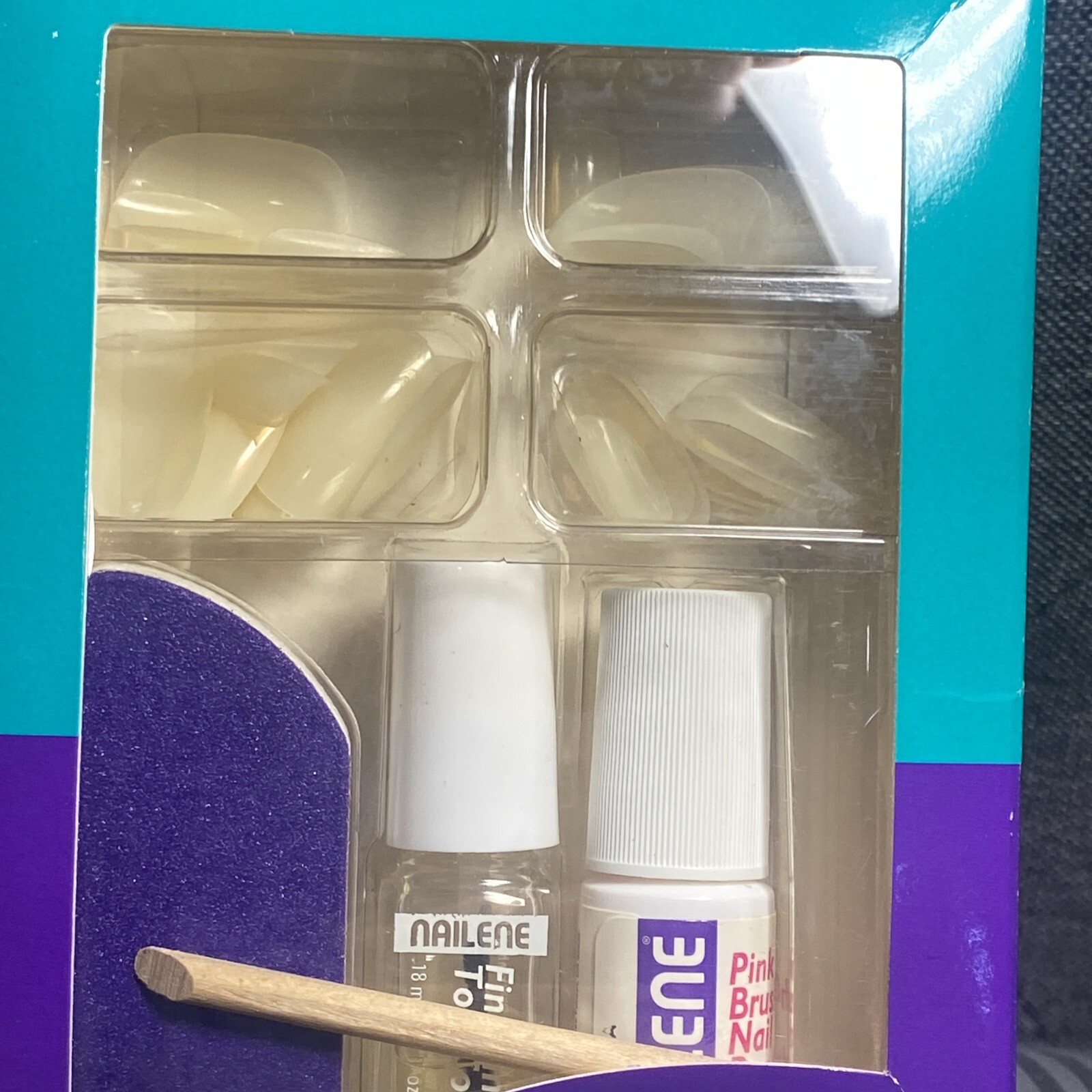 NAILENE Incredible Nails Kit 40 Full Cover Instant Nails Manicure Oval USA