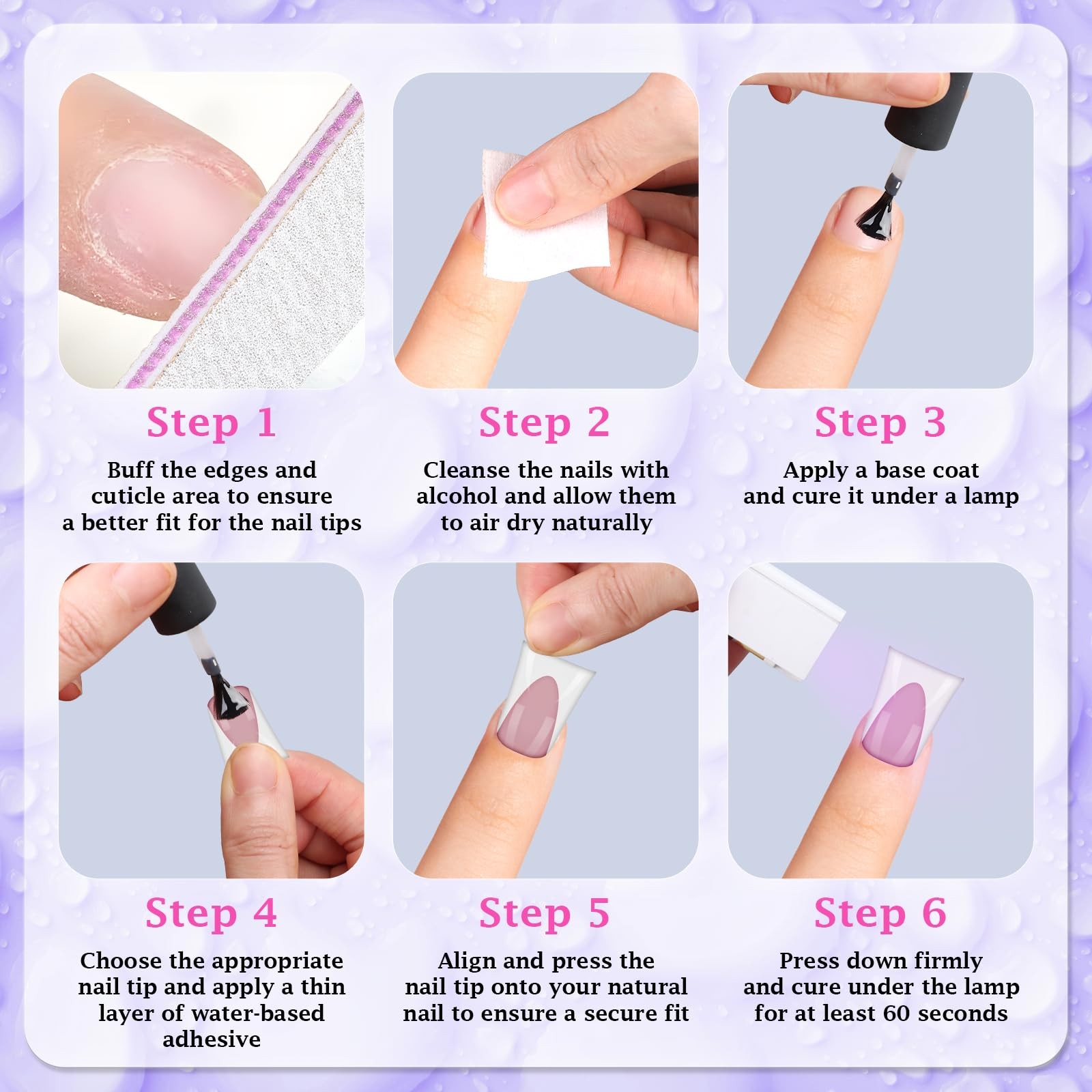 120pcs Duck Nail Tips Short Light Pink French Duck Tips Full Cover Fan Flare …