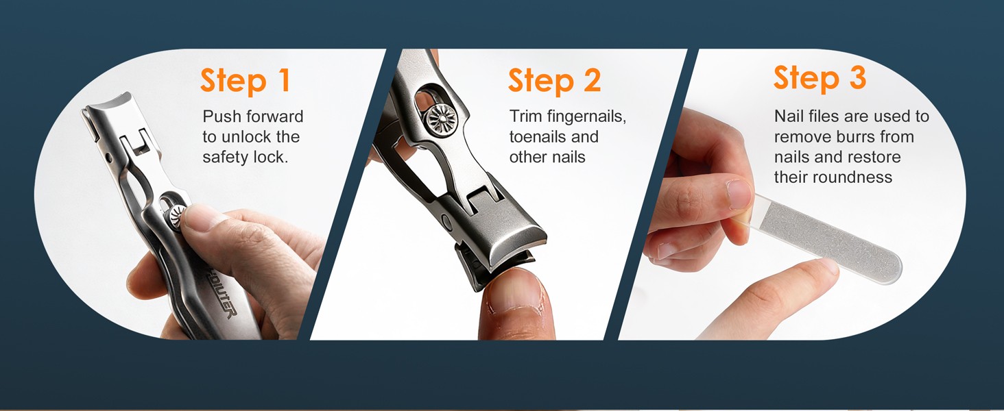 German Nail Clippers for Men Women, 2026 Upgraded Ultra Sharp Stainless Steel