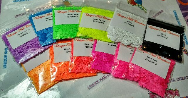 2MM RHOMBUS Shape~U Choose~Nail Art•Acrylic•Gel•Body Art•Festival•Crafts⭐