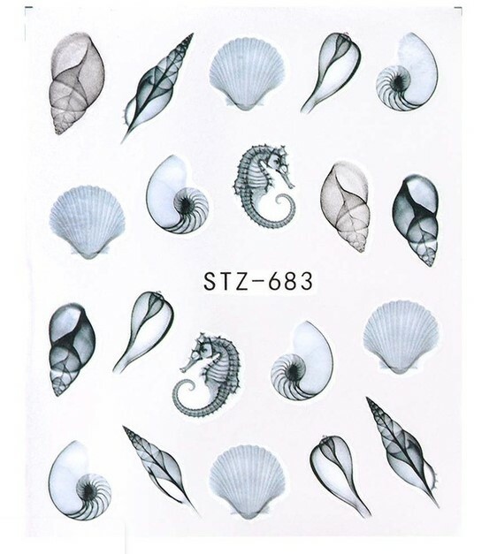 Nail Art Water Stickers Slider Transfer Decal Flowers Rose Clover DIY NS5