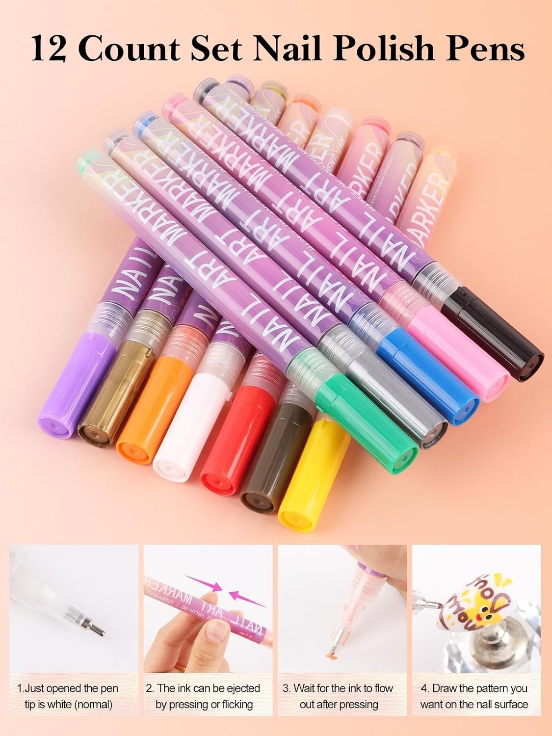 Intricate Nail Design Pens – Fine Tip for Precision Artwork