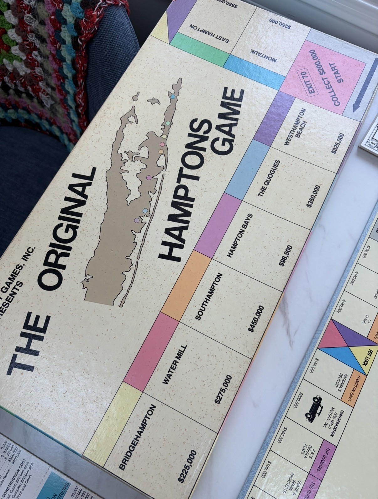 Vintage BNIB The Original Hamptons Board Game Monopoly East end Long Island NY