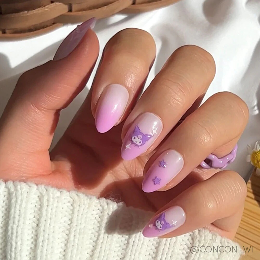 Glamnetic Nails Hello Kitty and Friends, Kuromi New