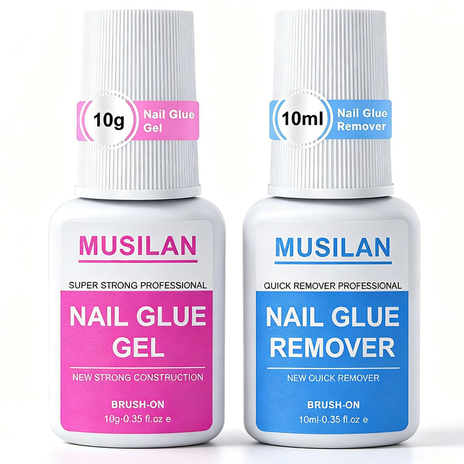 New Upgrade Nail Glue and Glue Remover Kit,Super Strong Nail Gel for Press On…