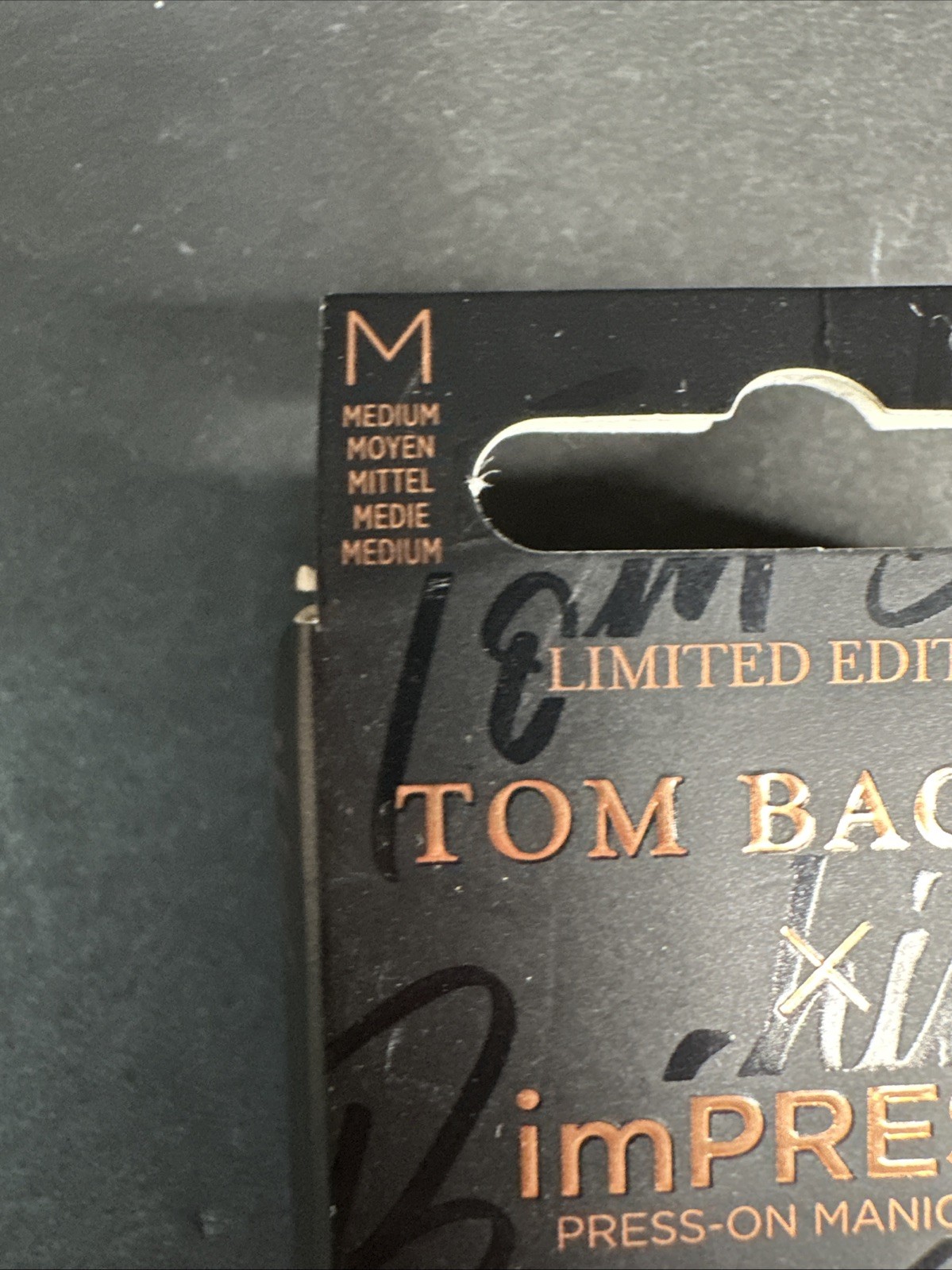 ImPress Limited Edition Tom Bachik Press On Nails Mix & Mingle 30 Pieces Gold