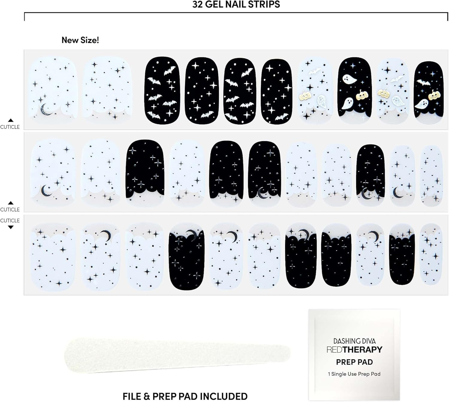 Gloss Halloween Nail Strips – Spell on You | UV Free, Long Lasting, Cute Gel Sti