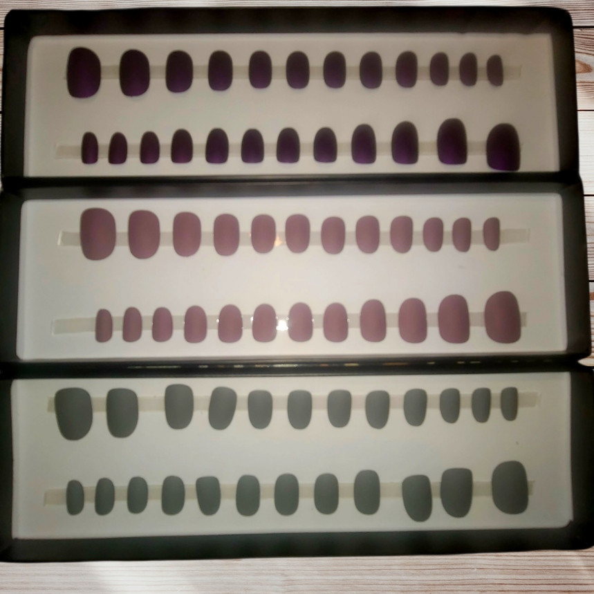 Lot of 5 Sets – DOOBY’S Handmade Gel Nails Press-on False Nails Short-Almond