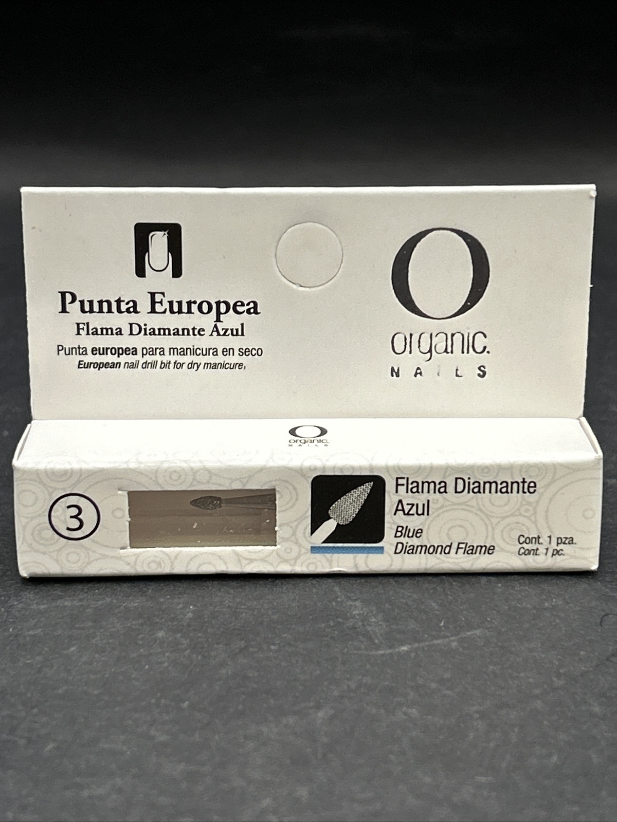 Organic Nails Punta Europea – Blue Diamond Flame Middle *Brand New*