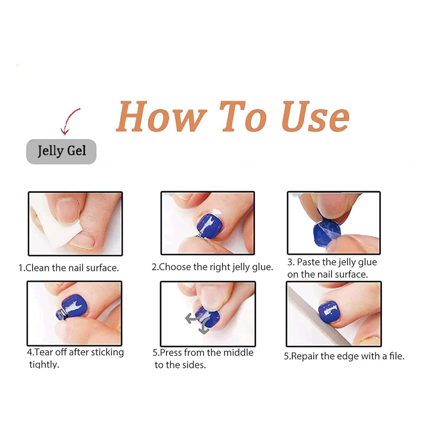 Red Press on Toenails Short Square Fake Toe Nails Red Glitter False Toenails Glo