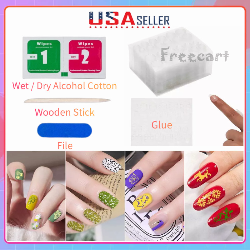 Double-Sided Nail Glue Tape Sticker Adhesive Tabs for Press on Nails Waterproof